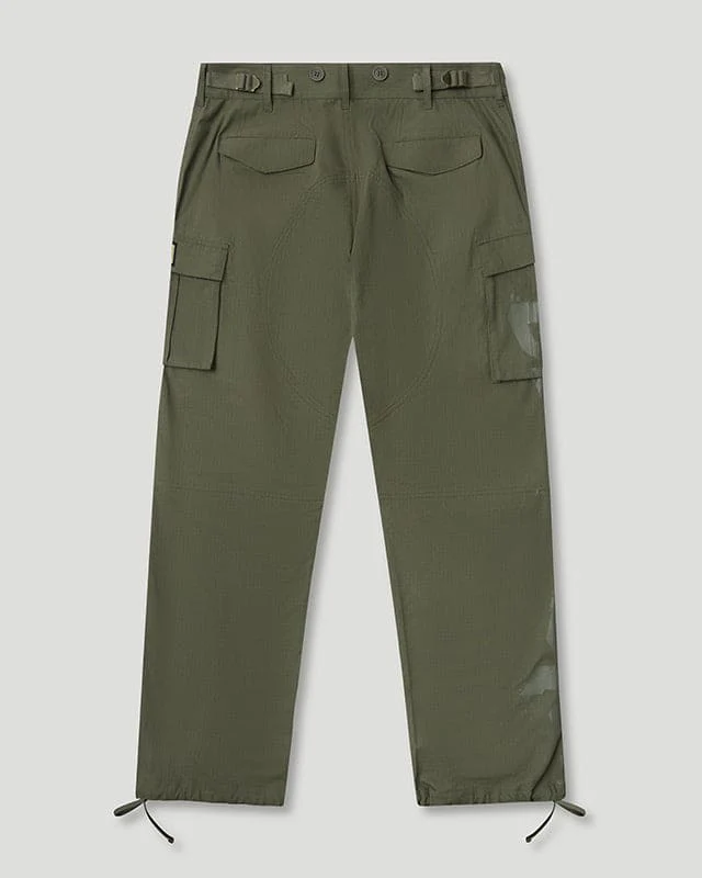 Team Logo R/S Cargo Pant Olive - Image 2