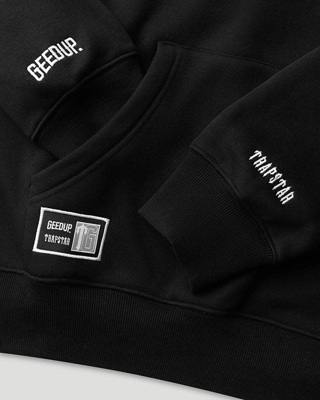 Team Logo x Irongate T Hoodie Black/White - Image 4