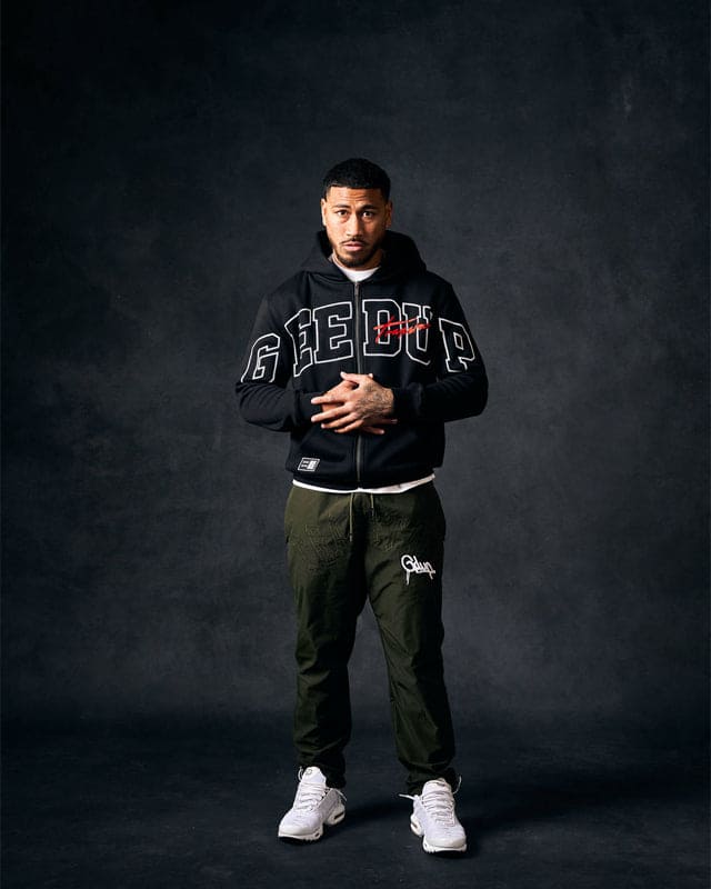 Team Logo x Trapstar Signature Jacket Black/White/Red - Image 3