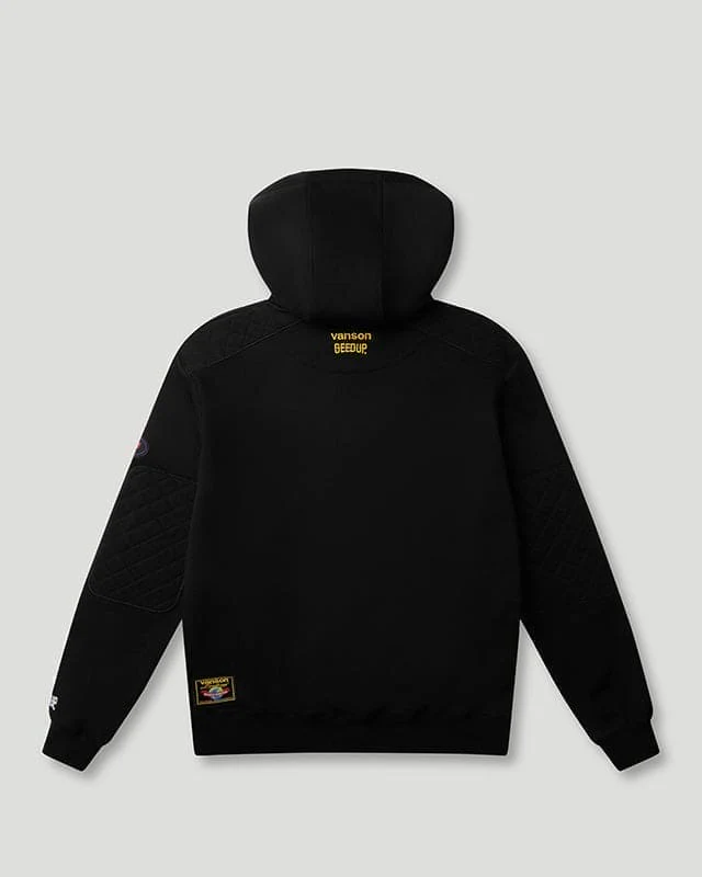 Team Logo x Vanson Hoodie Black - Image 2